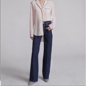 Rag & Bone Derby Jean Wide Leg Raw Hem NWT 23